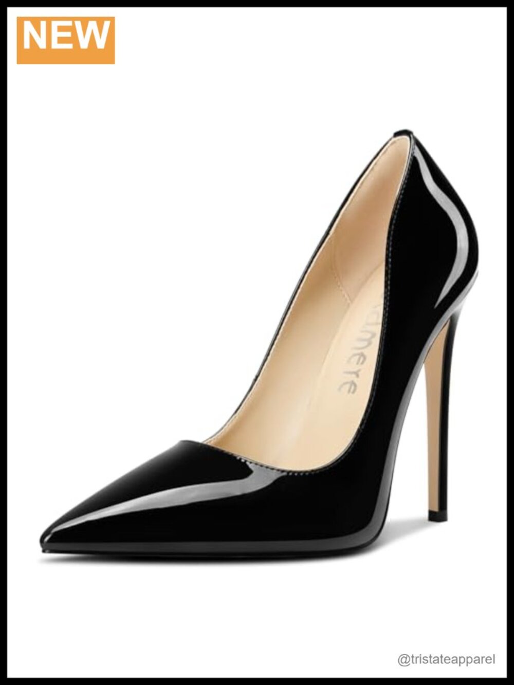 Sky High Pointed Toe Stiletto Heels Slip-On Pumps 5 Inch Comfortable